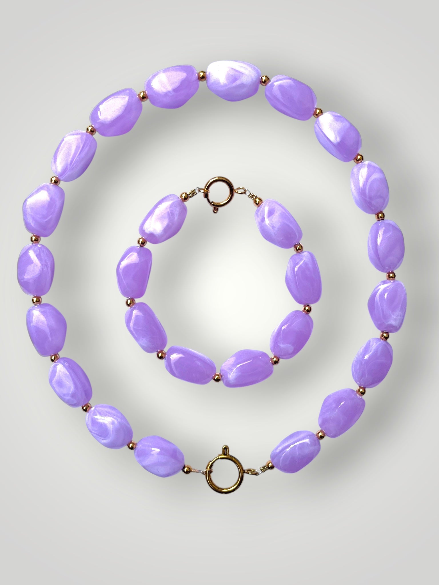 Nugget Necklace Lilac