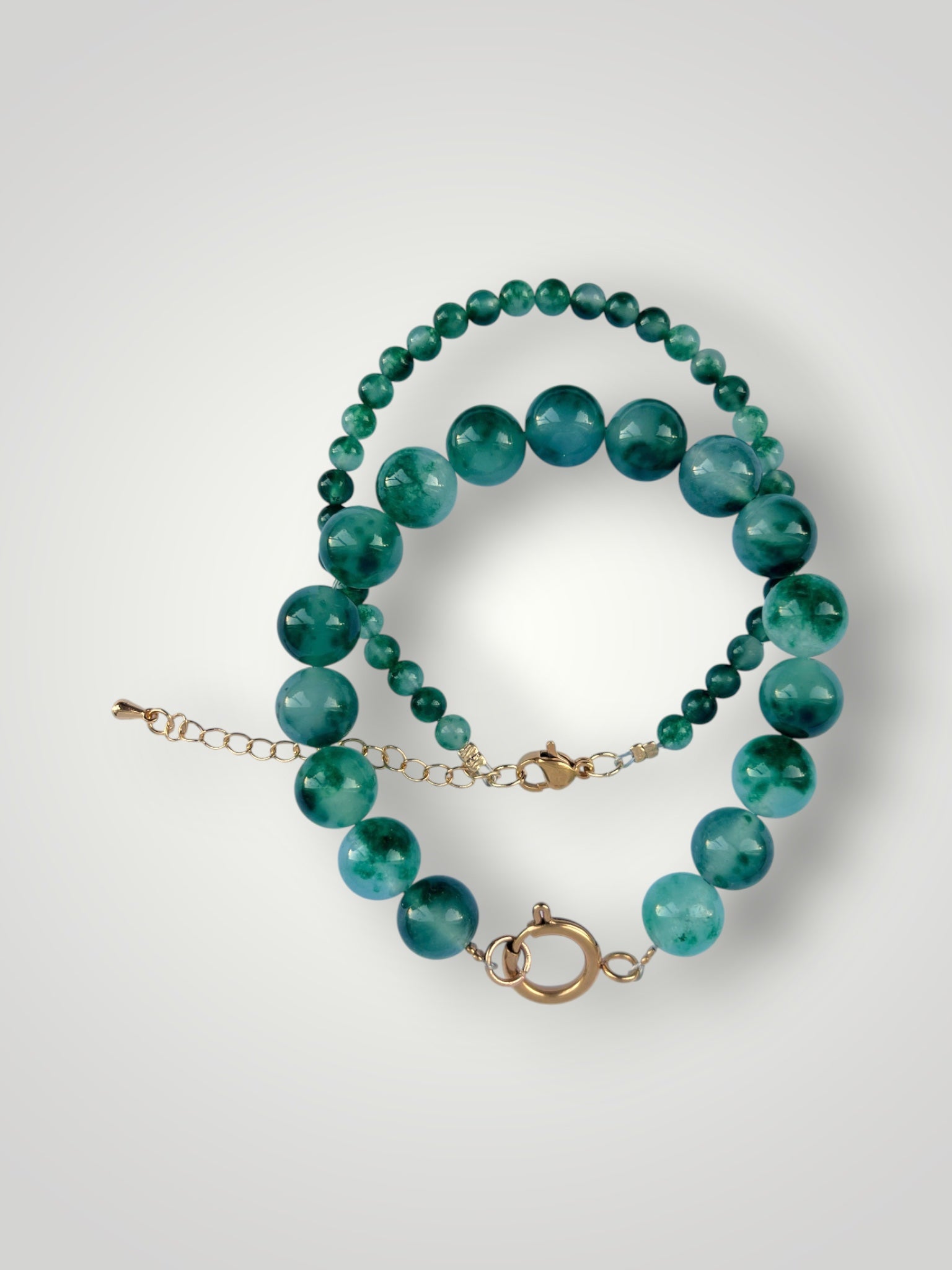 4mm Natural Stone Bracelet Green Agate