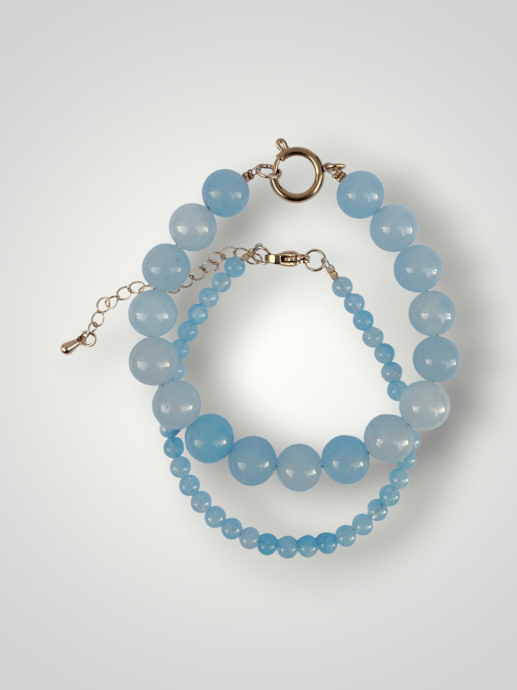 4mm Natural Stone Bracelet Aquamarine