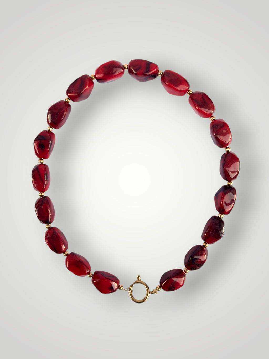 Nugget Necklace Red