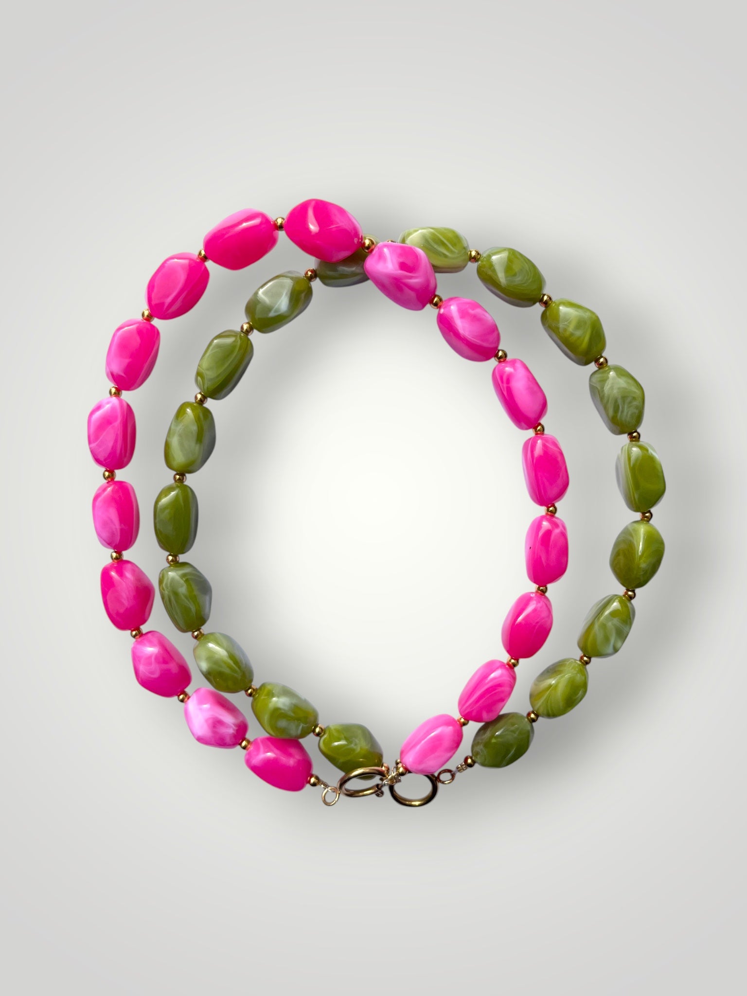 Nugget Necklace Fuchsia