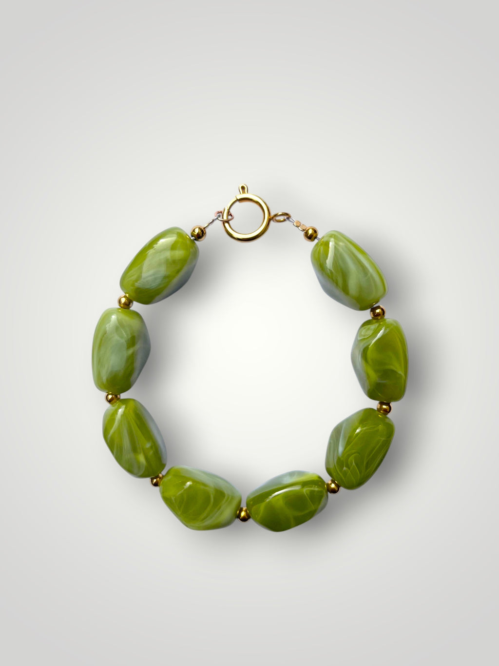 Nugget Bracelet Olive Green