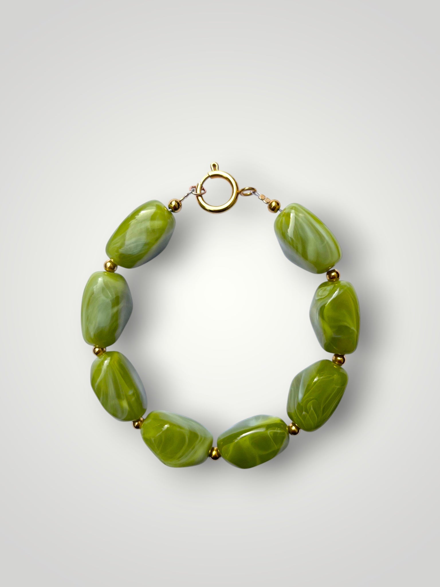 Nugget Bracelet Olive Green