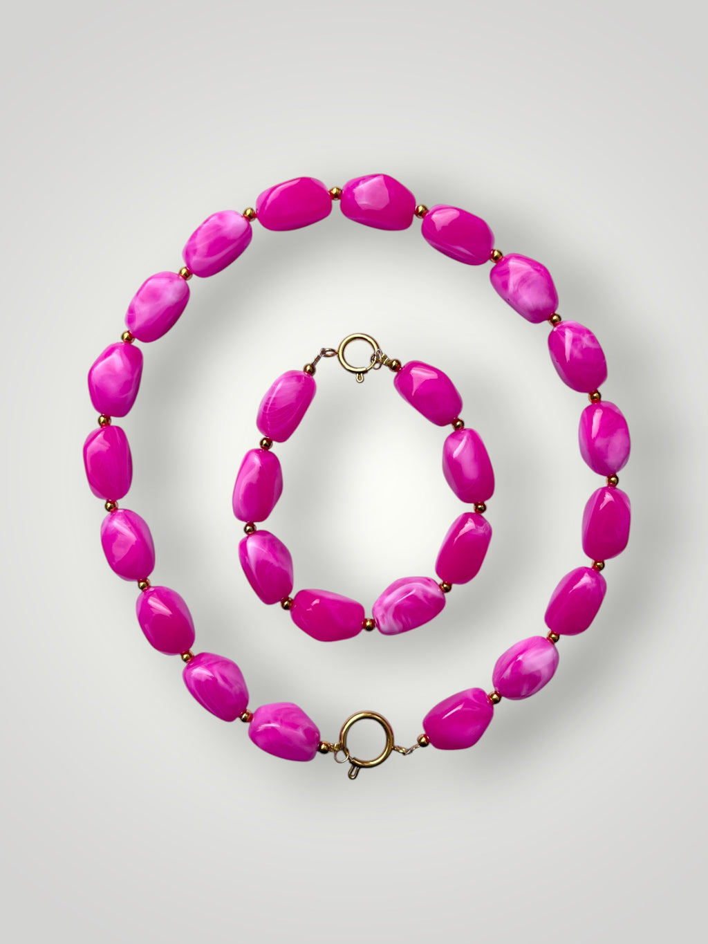 Nugget Bracelet Fuchsia