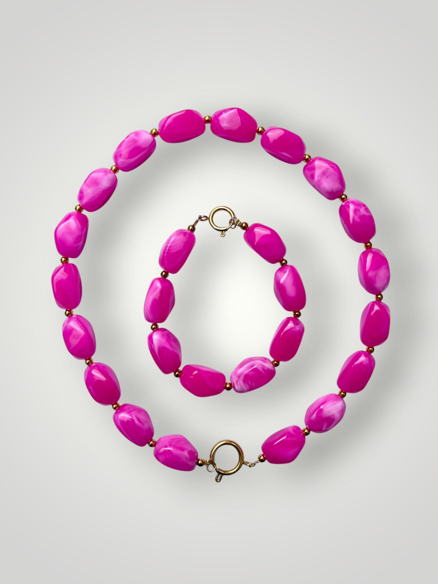 Nugget Bracelet Fuchsia
