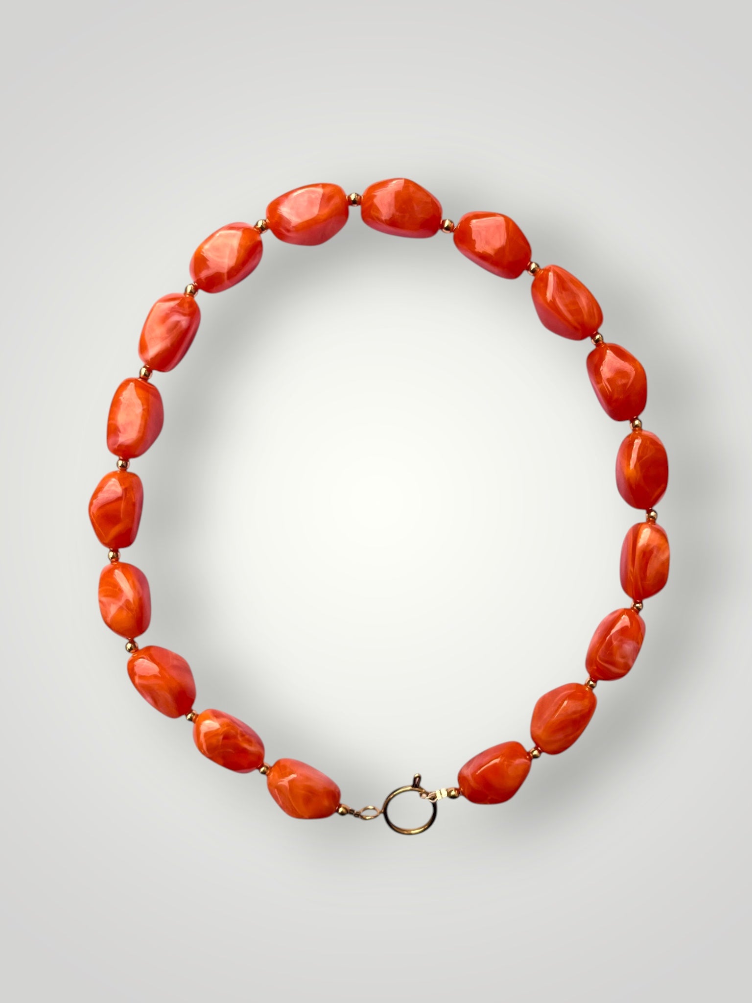 Nugget Necklace Orange