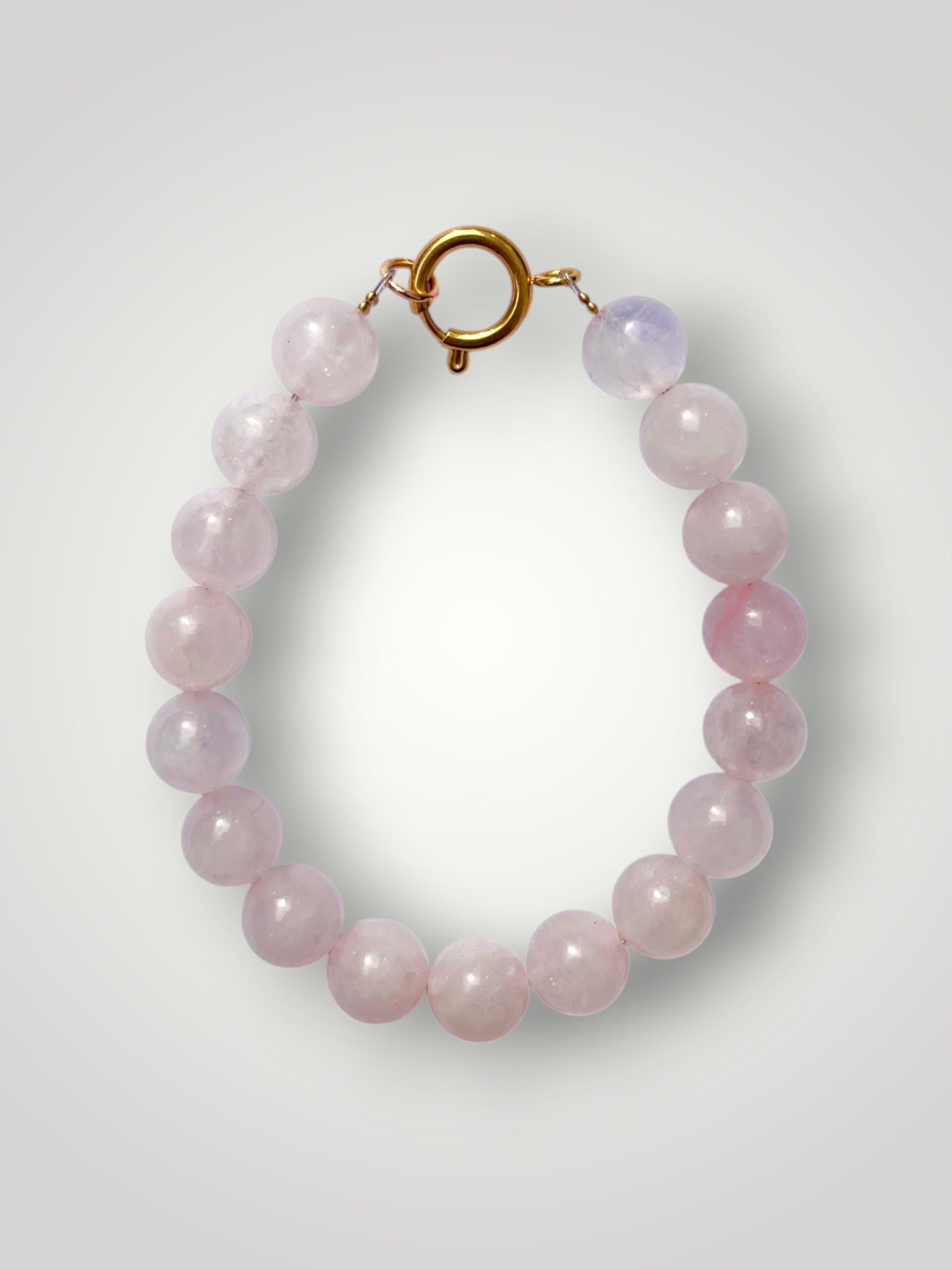 10mm Natural Stone Bracelet Rose Quartz