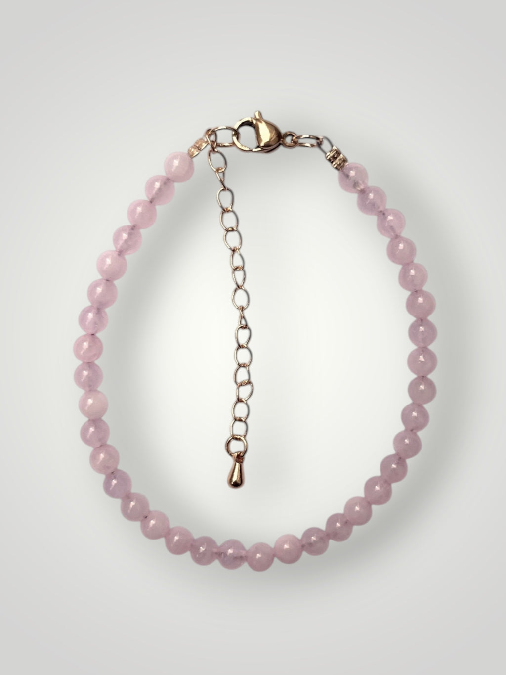 4mm Natural Stone Bracelet Rose Quartz