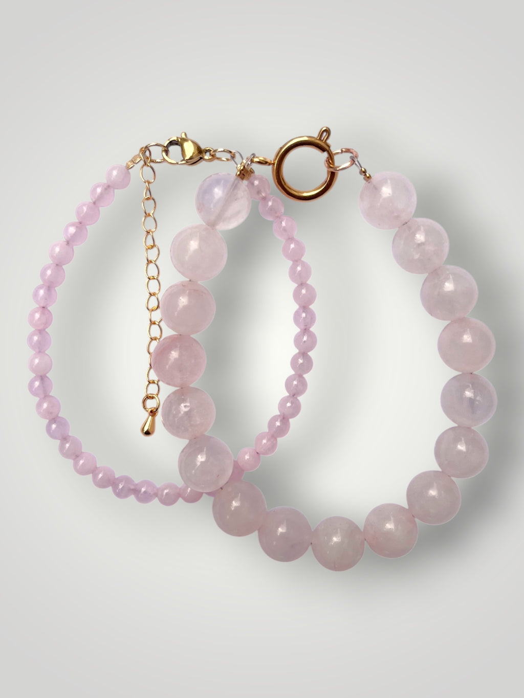 10mm Natural Stone Bracelet Rose Quartz