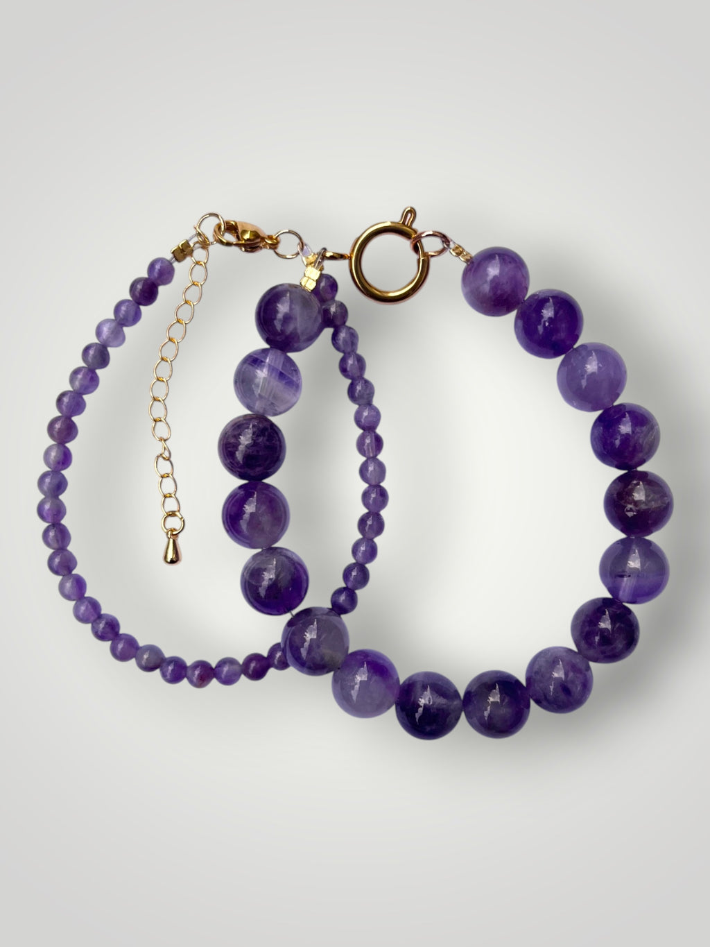 10mm Natural Stone Bracelet Amethyst