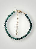 4mm Natural Stone Bracelet Green Agate