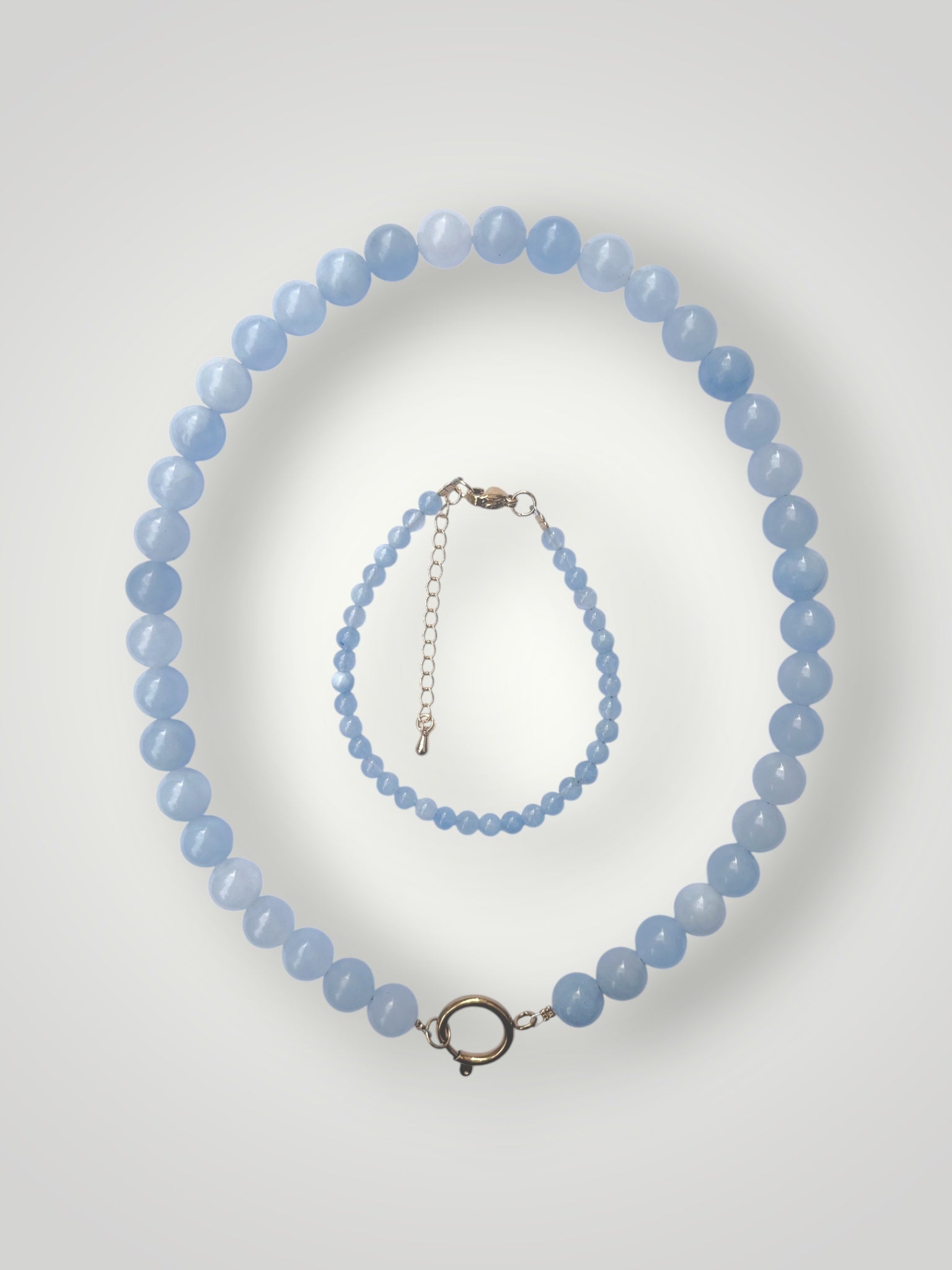 4mm Natural Stone Bracelet Aquamarine