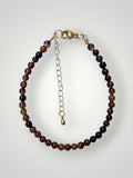 4mm Natural Stone Bracelet Brown Agate