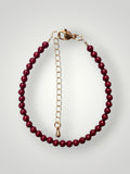 4mm Natural Stone Bracelet Red Cinnabar