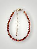 4mm Natural Stone Bracelet Carneole