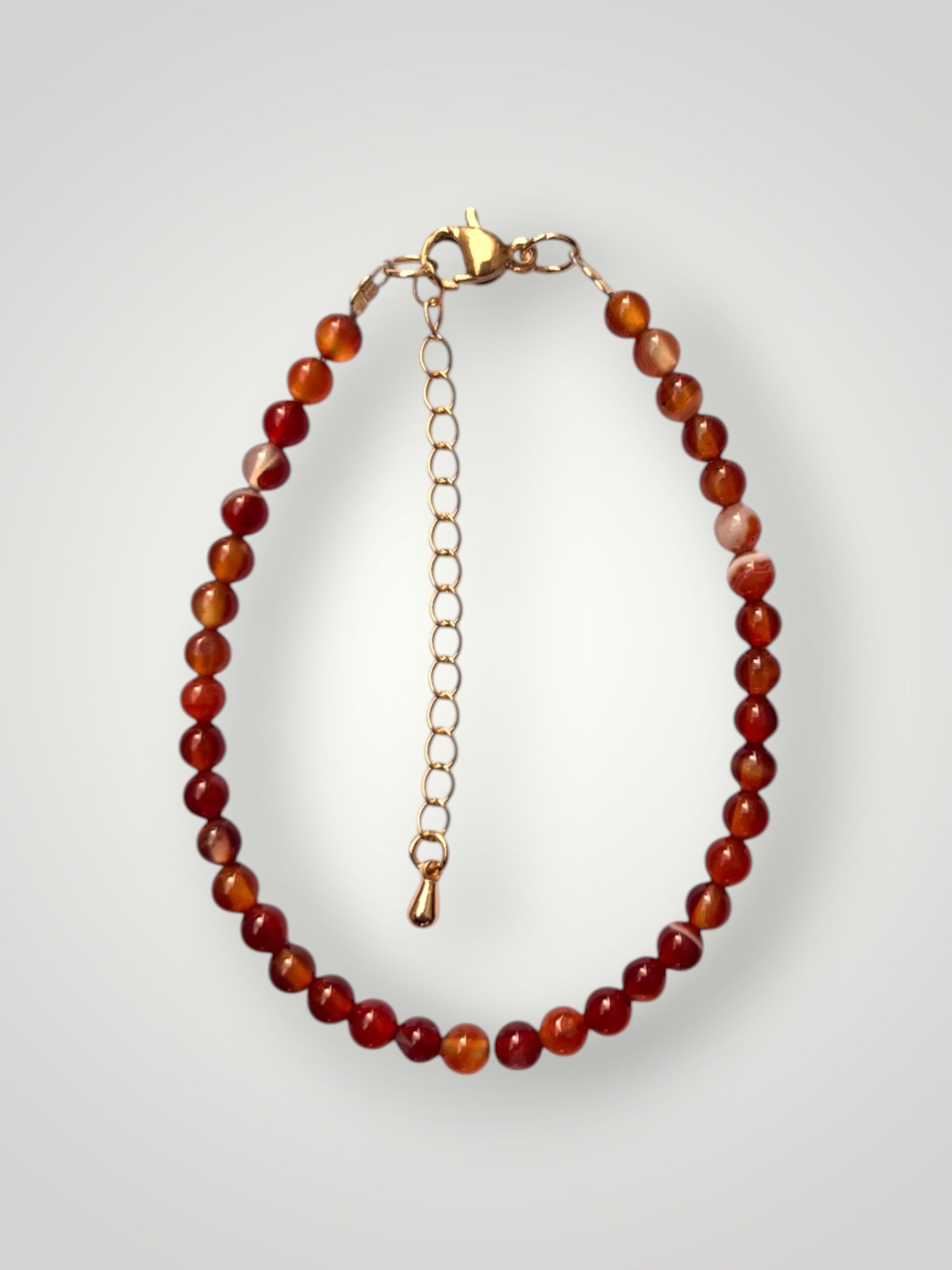 4mm Natural Stone Bracelet Carneole