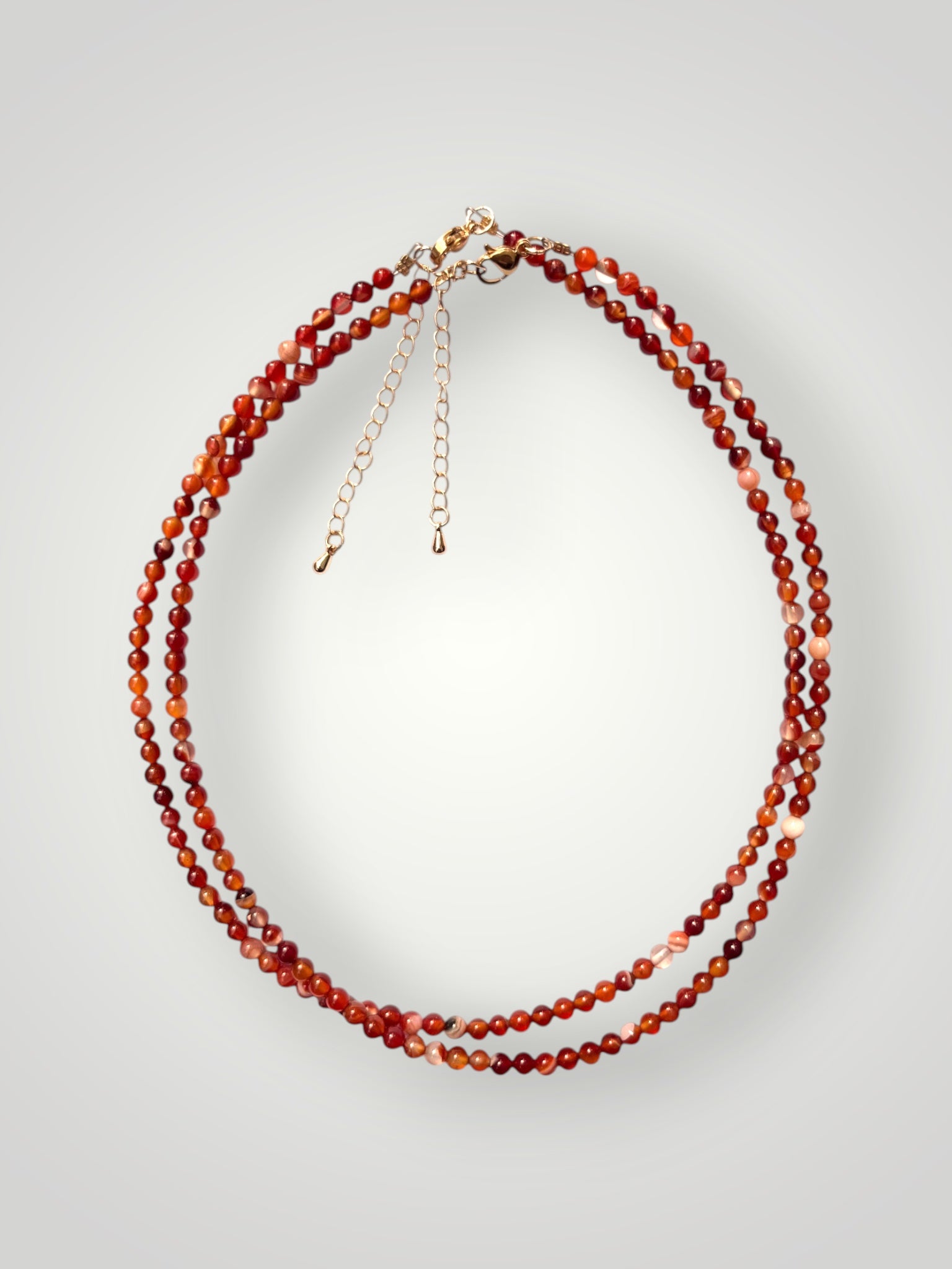 4mm Natural Stone Necklace Carneole