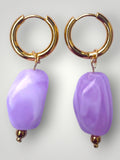 Nugget Earrings Lilac