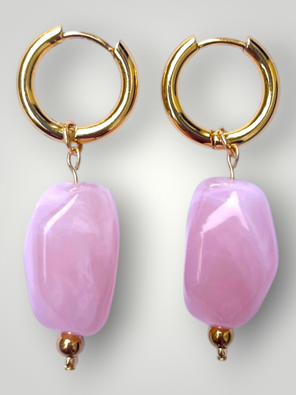 Nugget Earrings Pink