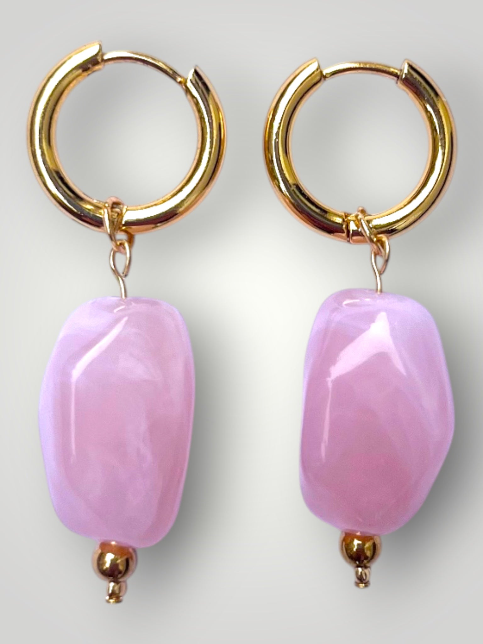 Nugget Earrings Pink
