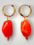 Nugget Earrings Orange