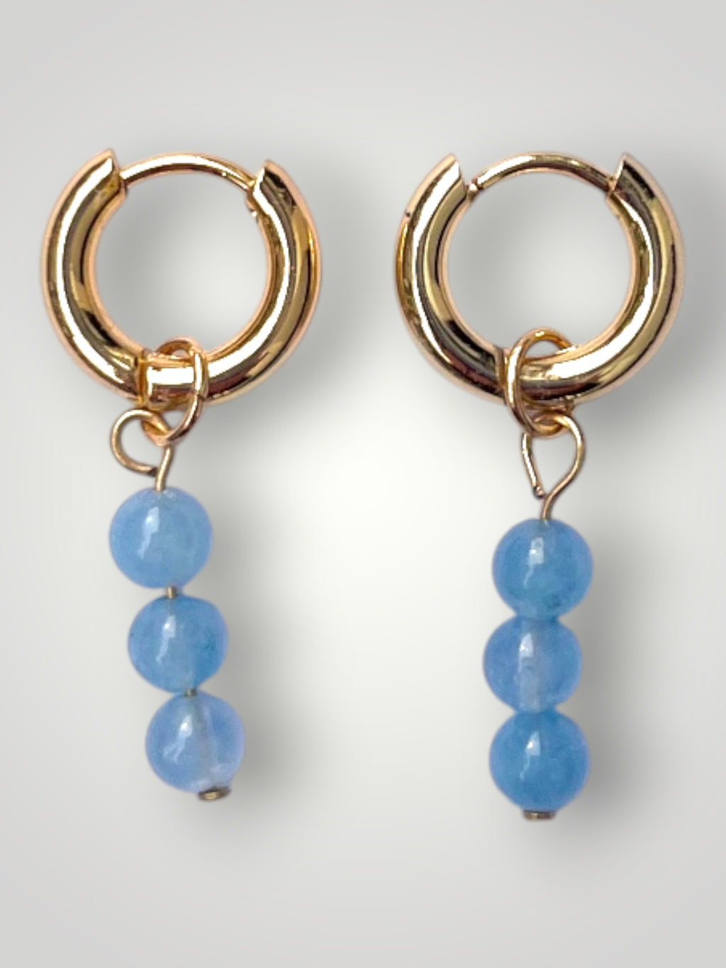 Natural Stones Earrings Aquamarine