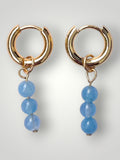 Natural Stones Earrings Aquamarine