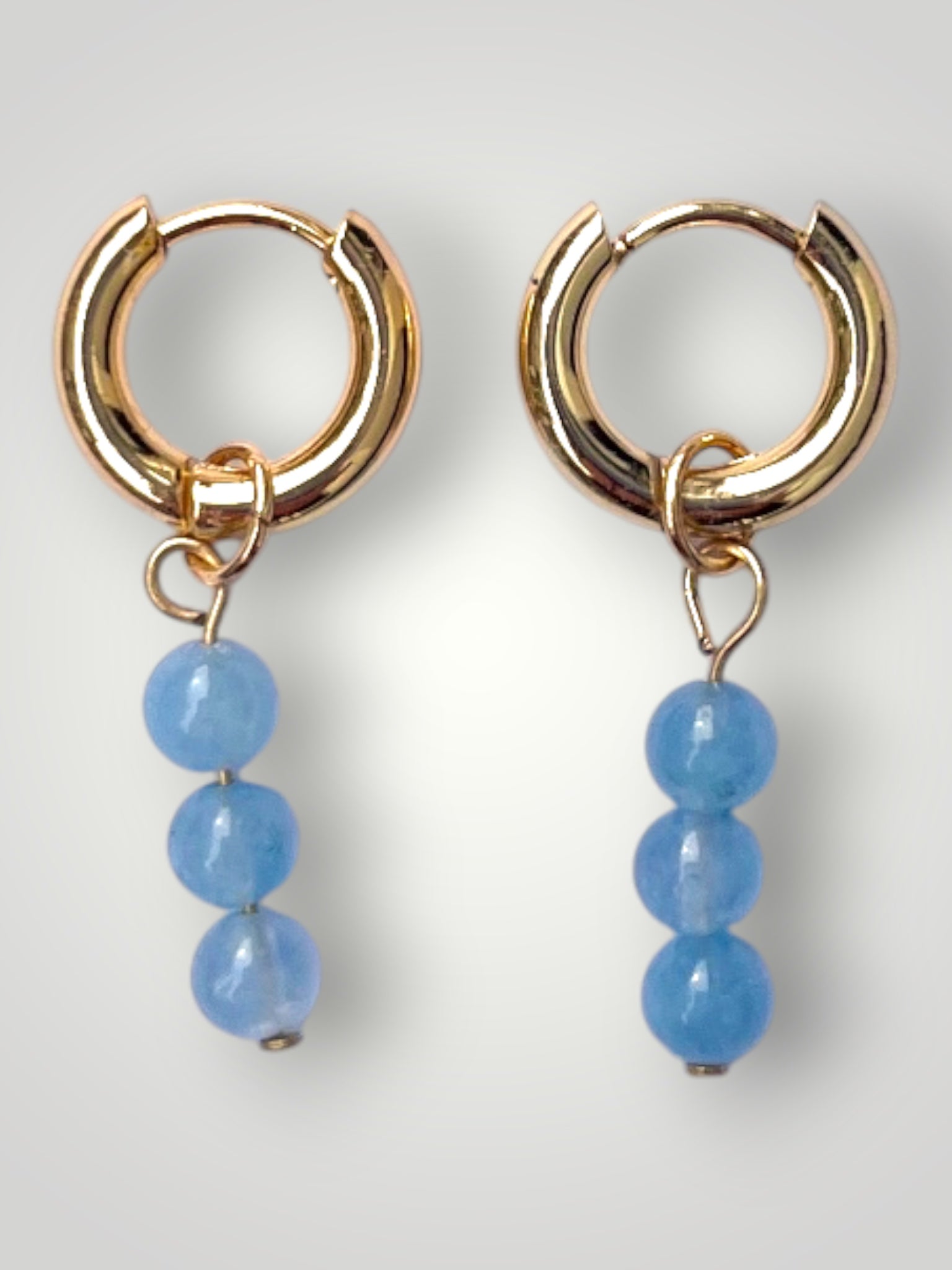 Natural Stones Earrings Aquamarine