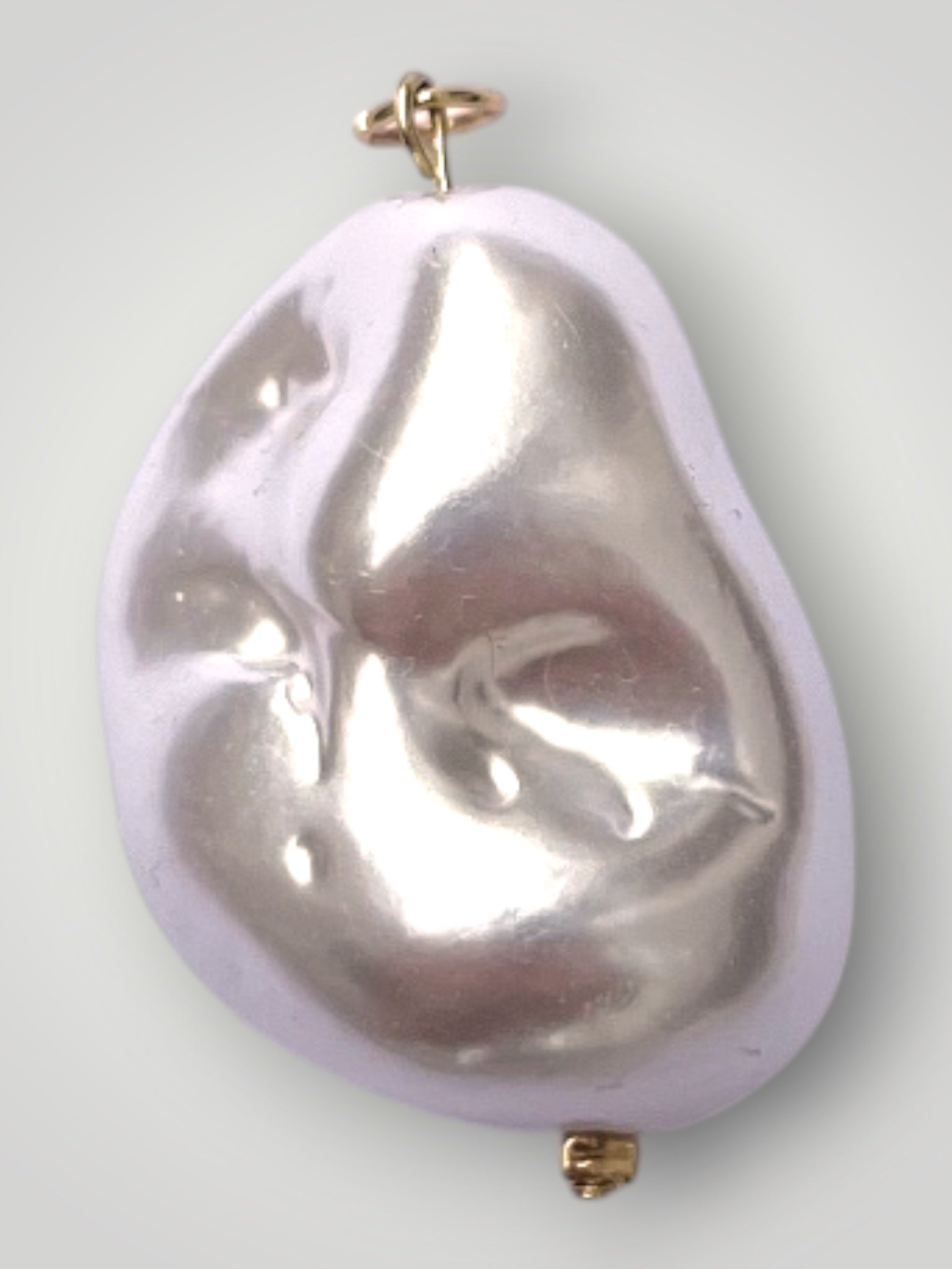 Baroque Faux Pearl Pendant