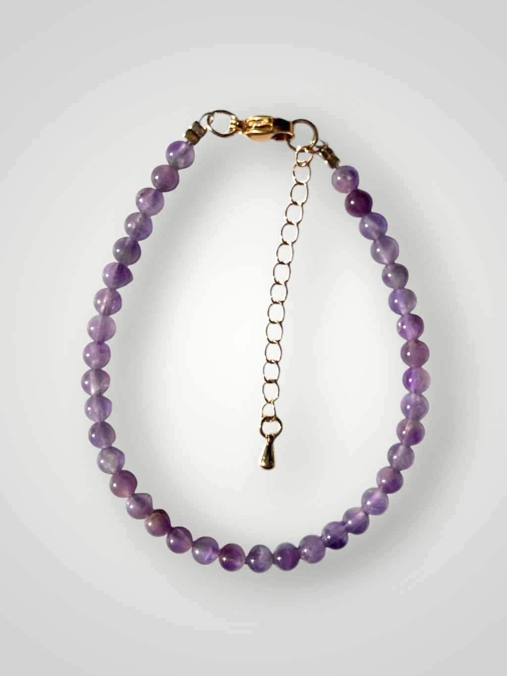 4mm Natural Stone Bracelet Amethyst