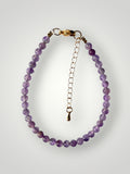 4mm Natural Stone Bracelet Amethyst
