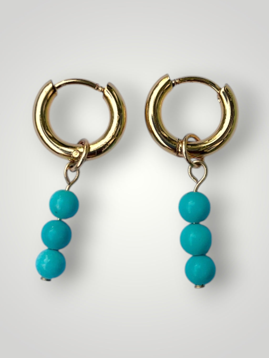 Natural Stones Earrings Pierre Turquoise
