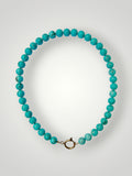 10mm Natural Stone Necklace Pierre Turquoise