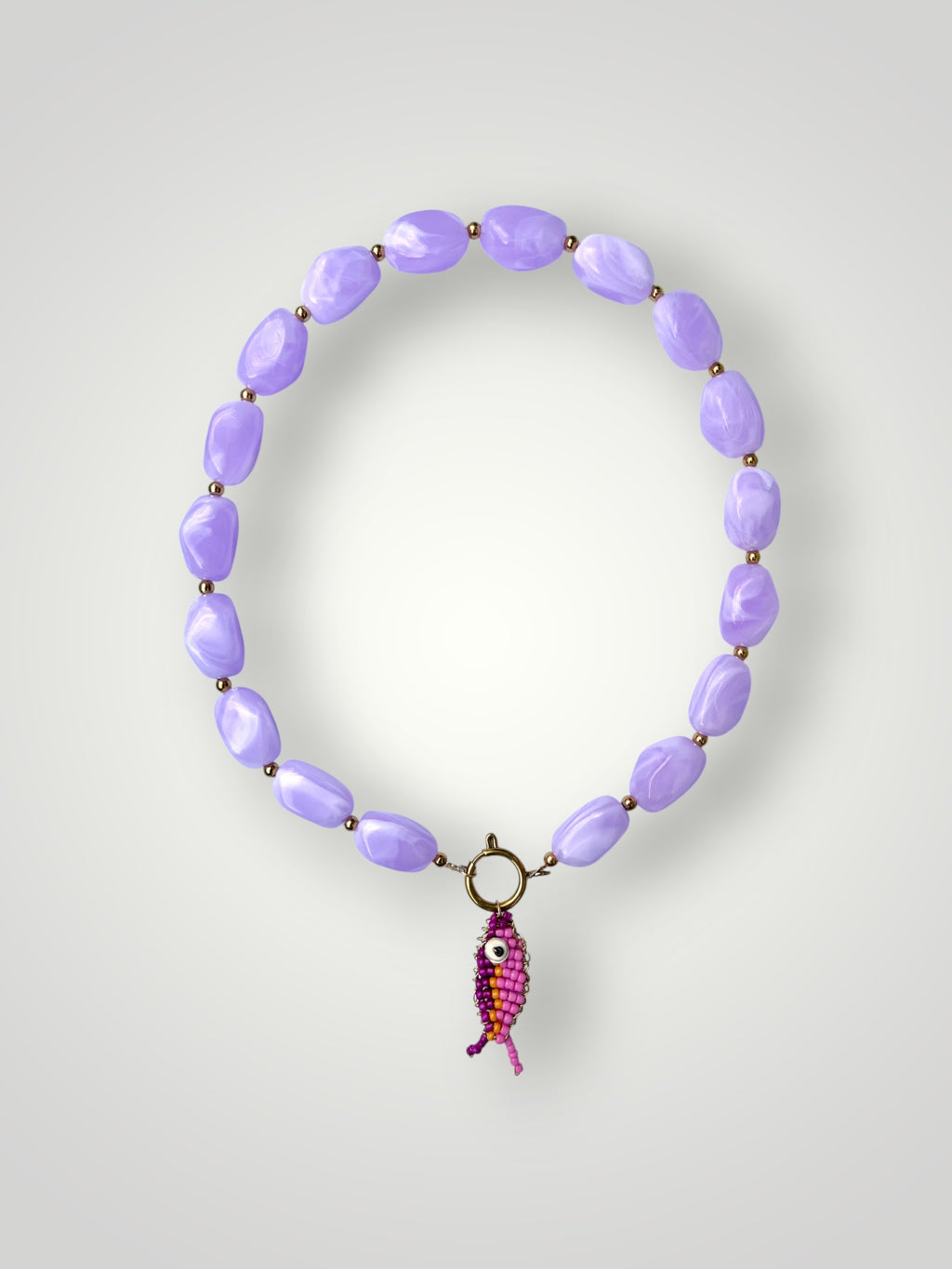 Nugget Necklace Lilac