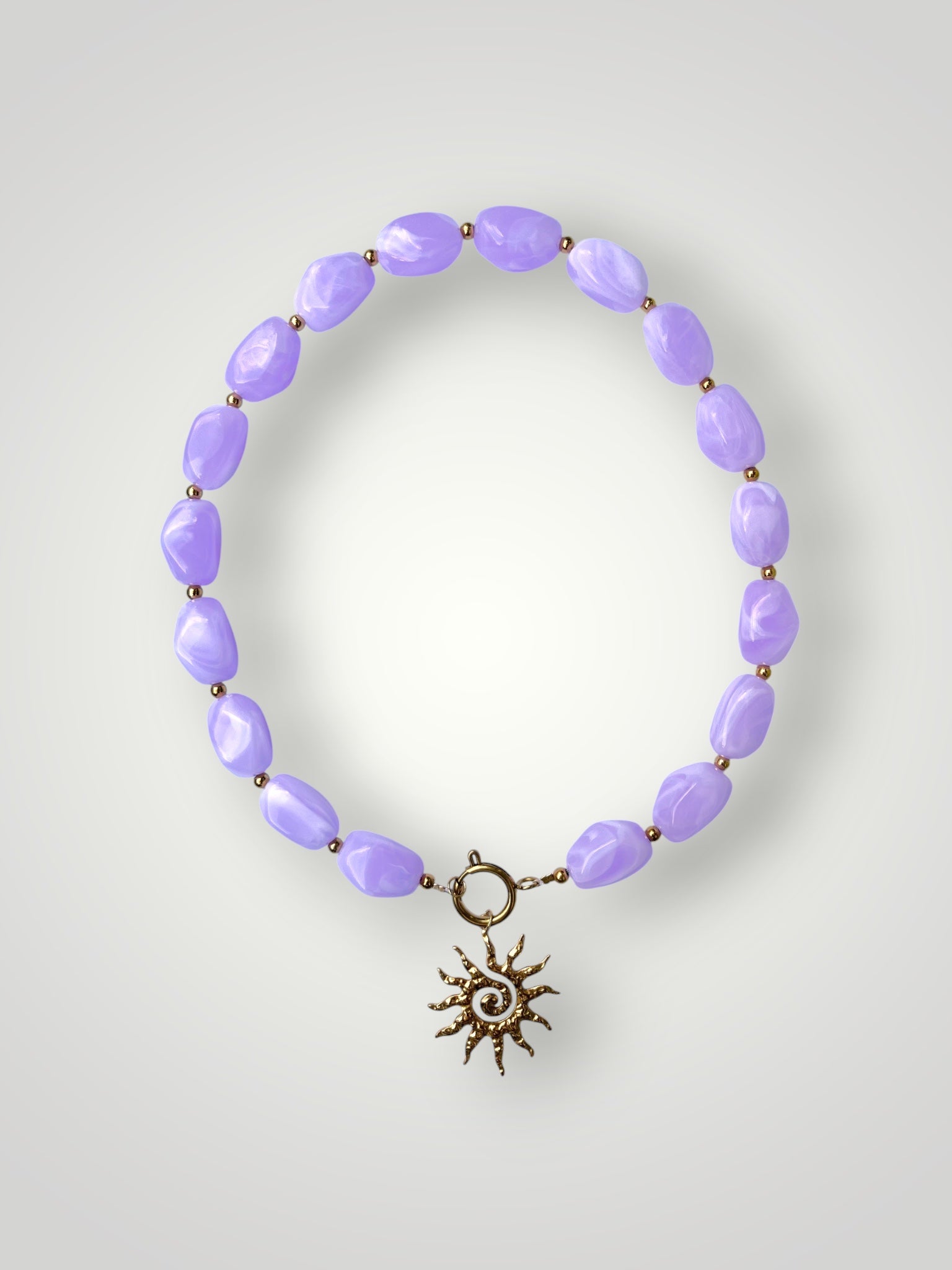 Nugget Necklace Lilac