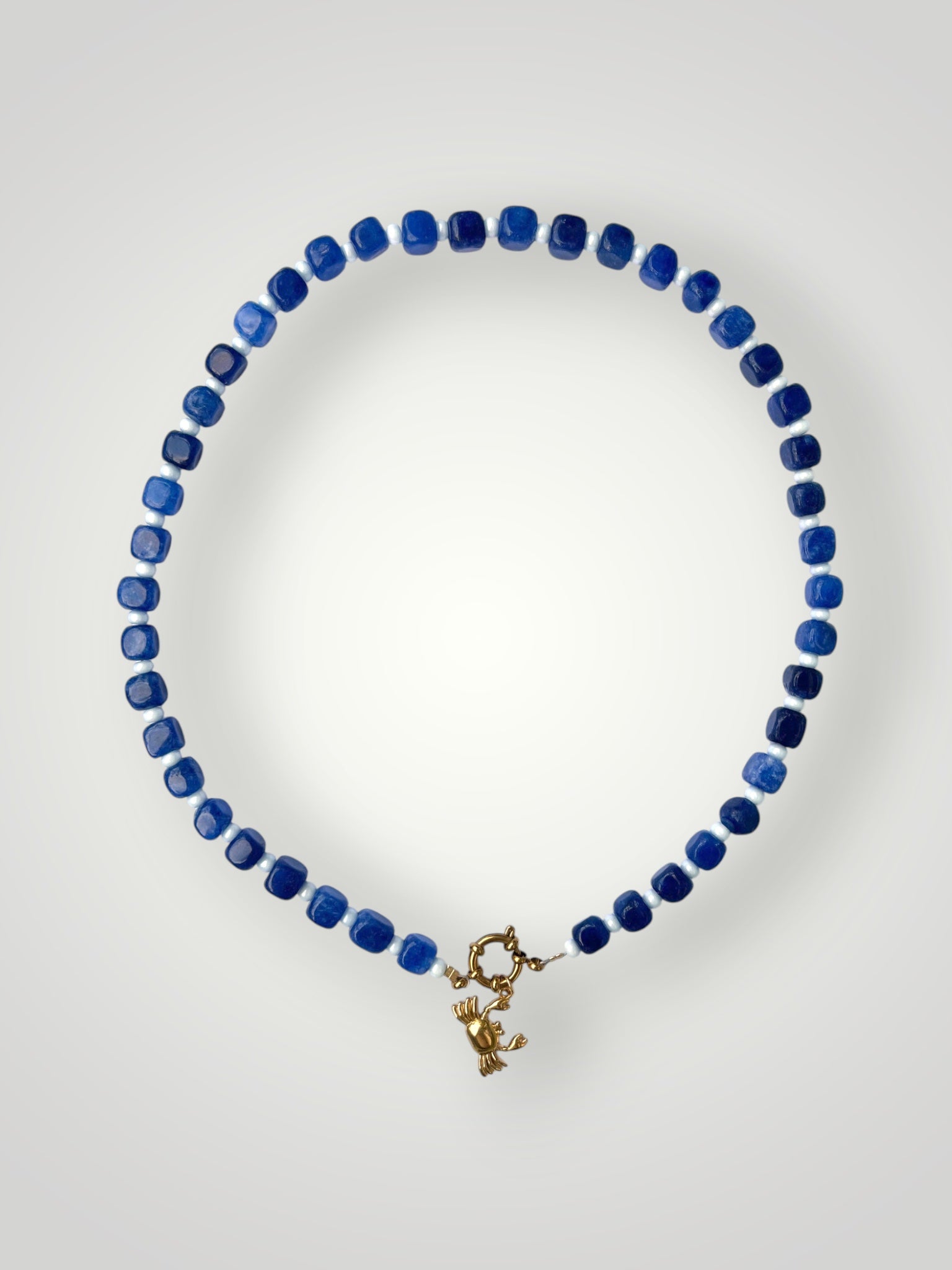Cube Necklace Blue
