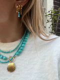 Natural Stones Earrings Pierre Turquoise