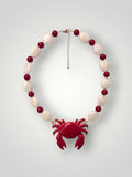 White Crab Necklace