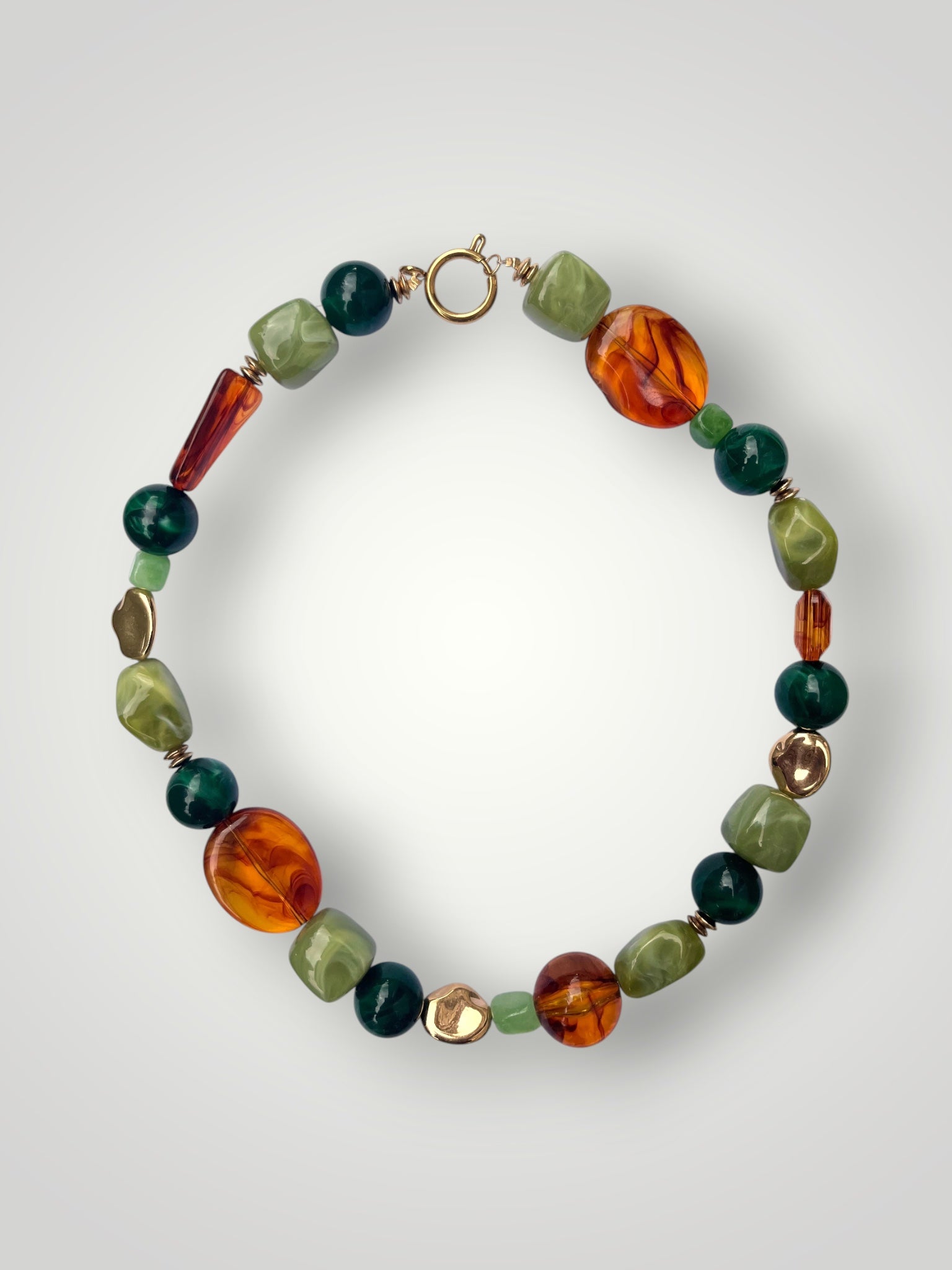 Mosaic Necklace - Peridot