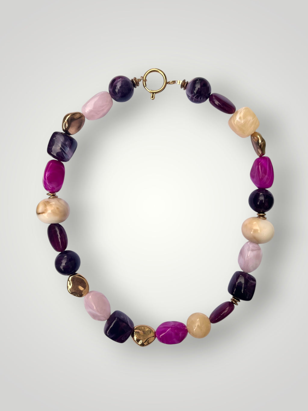 Mosaic Necklace - Orchid