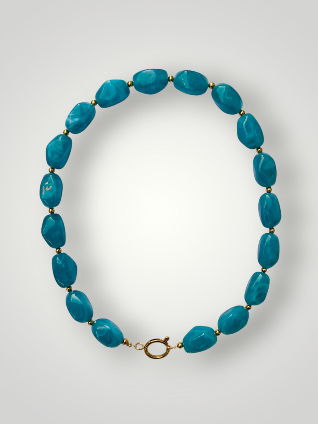 Nugget Necklace Ocean Blue