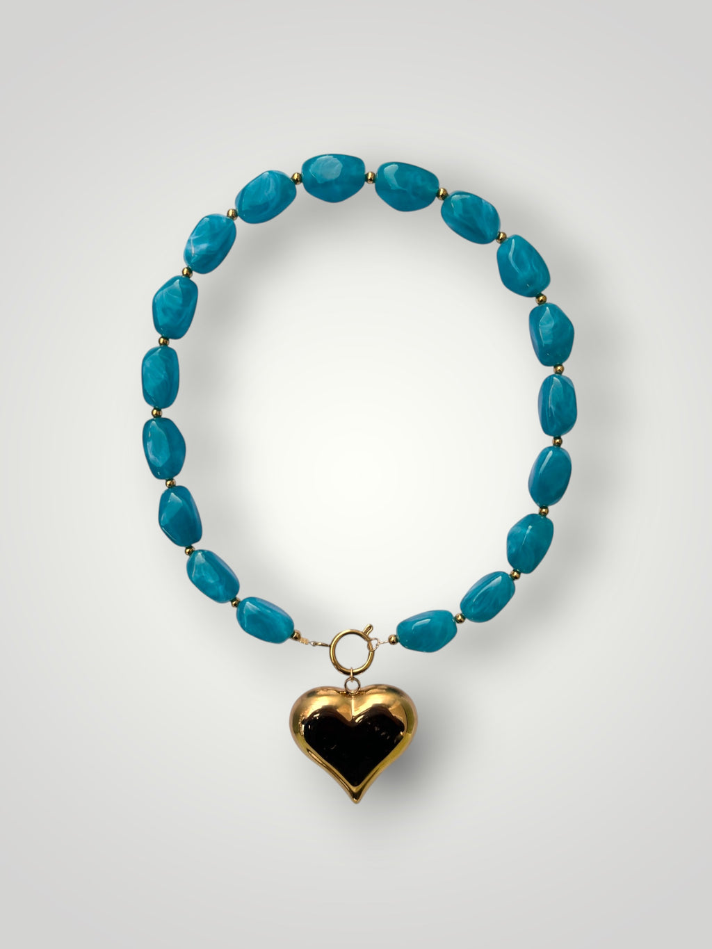 Nugget Necklace Ocean Blue