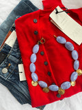 Cloudy Coin Necklace