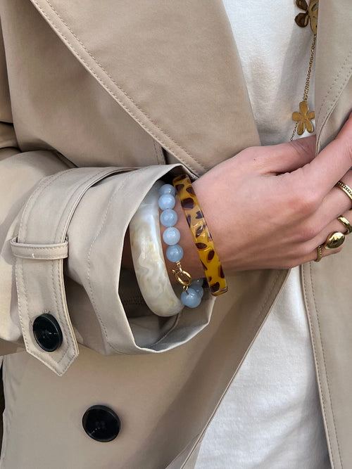 10mm Natural Stone Bracelet Aquamarine