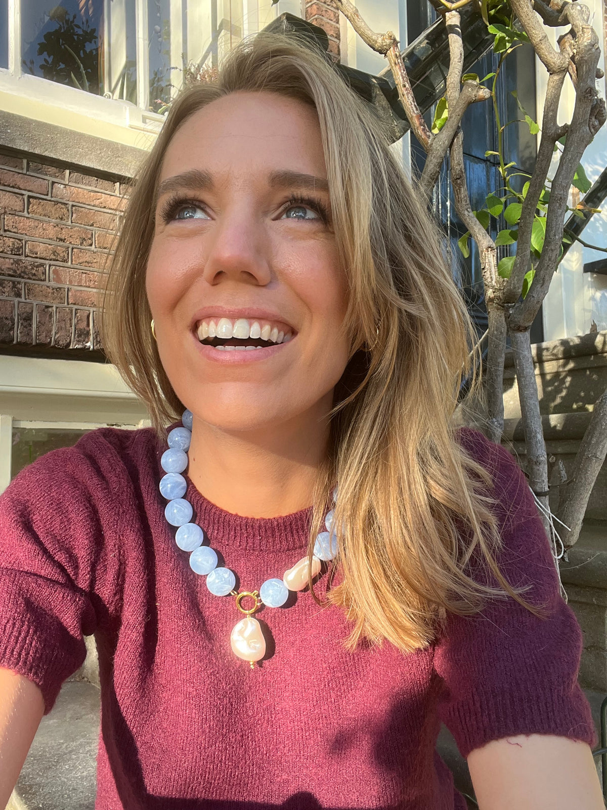 Cloudy Baroque Pearl Necklace