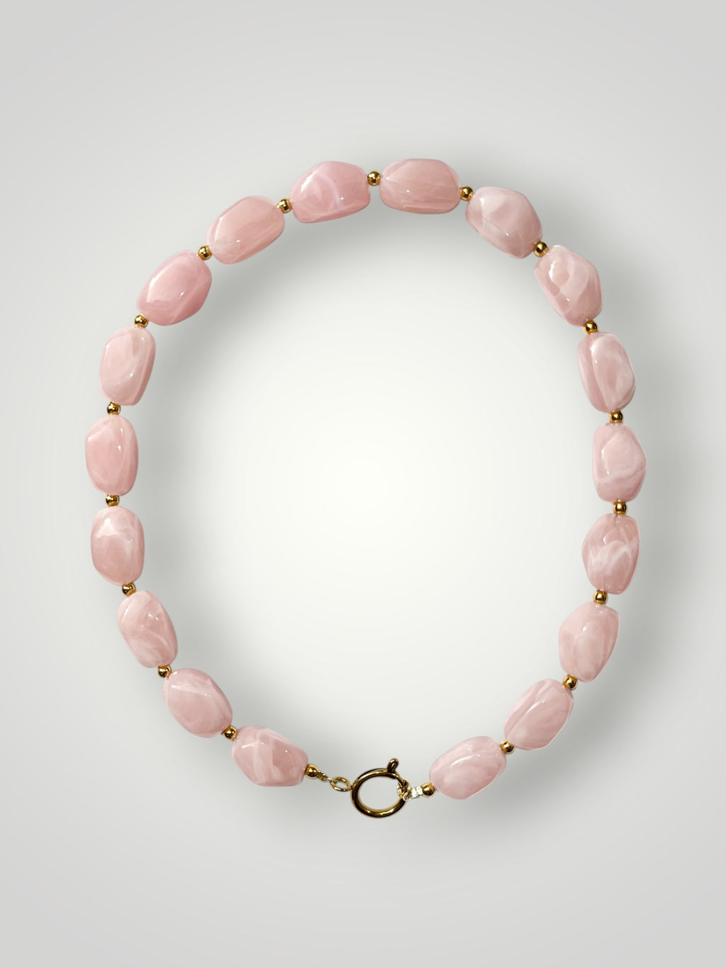 Nugget Necklace Baby Pink
