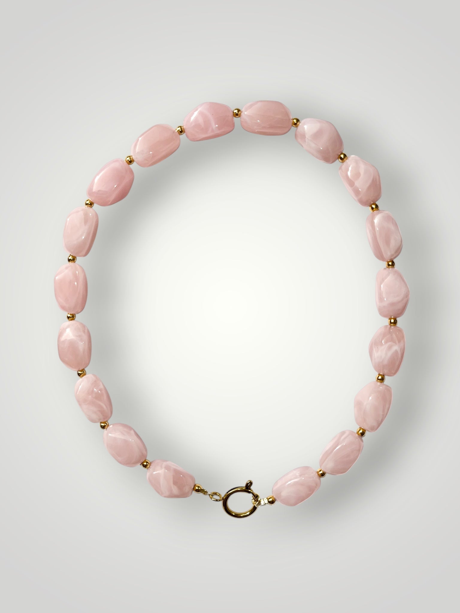 Nugget Necklace Baby Pink