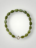 Nugget Necklace Olive Green