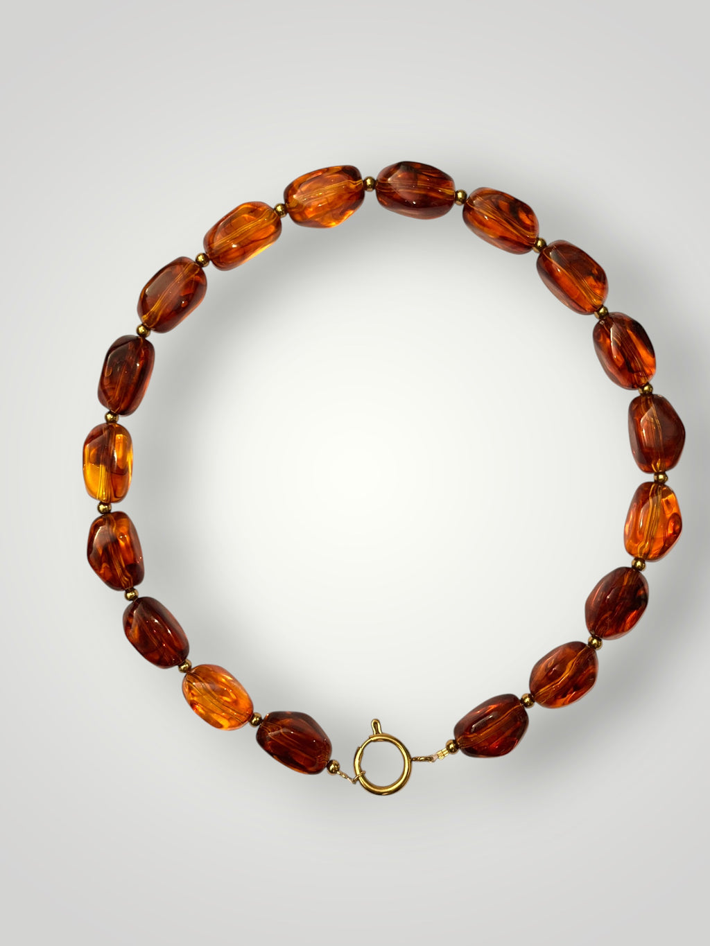Nugget Necklace Amber
