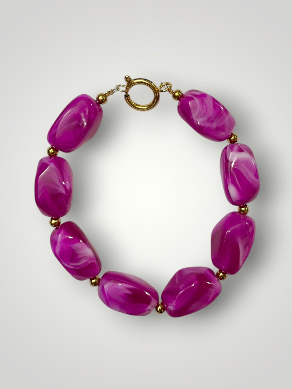 Nugget Bracelet Magenta